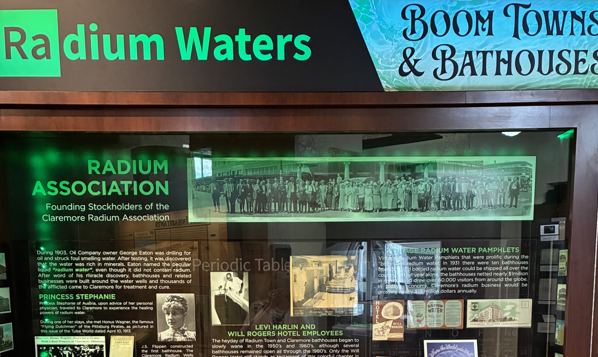 Radium Waters Exhibit Unveiling