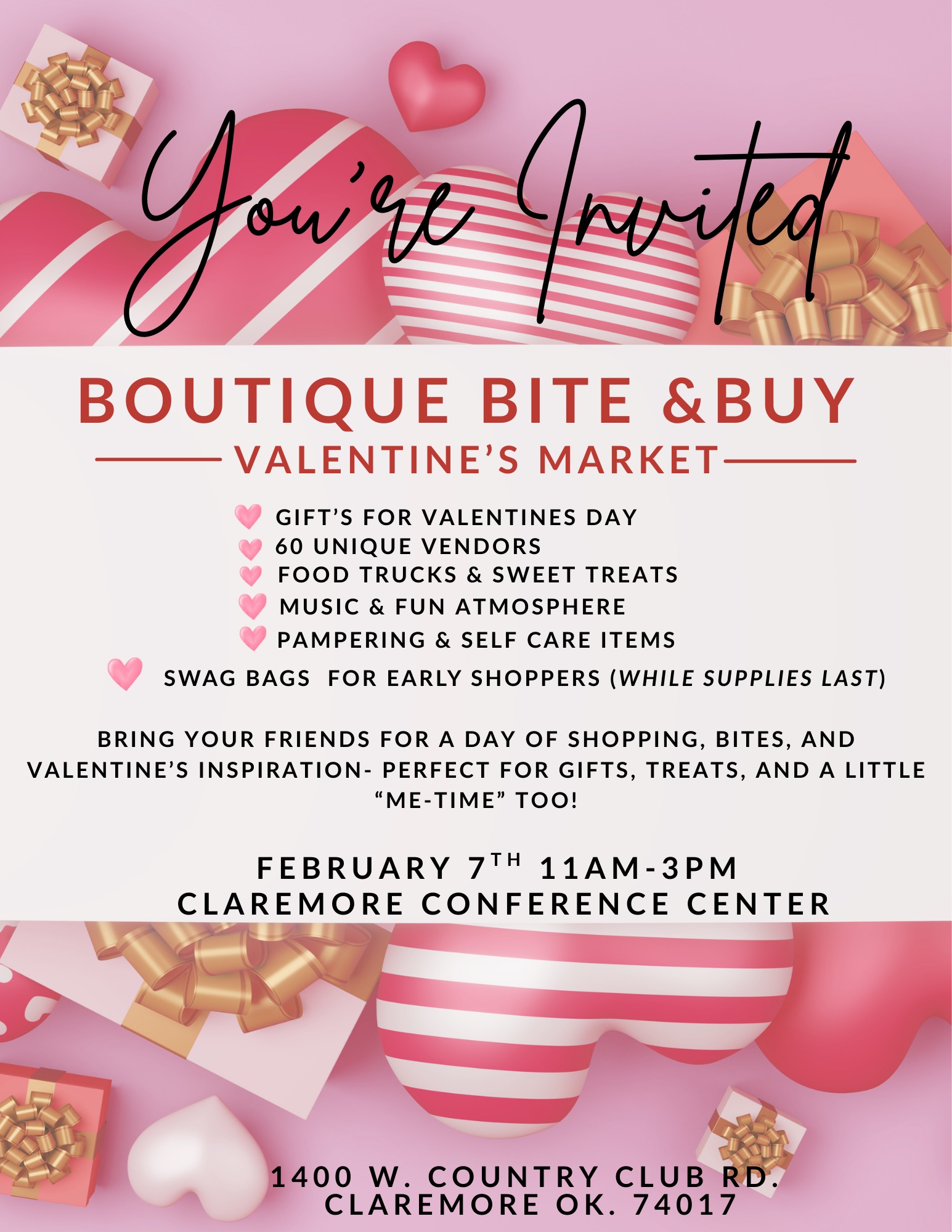 Boutique Bite & Buy Valentine’s Market